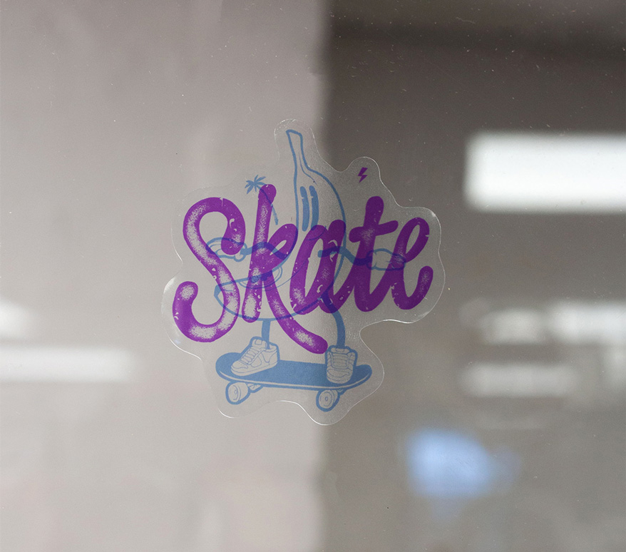 Custom Die Cut Clear Vinyl Stickers